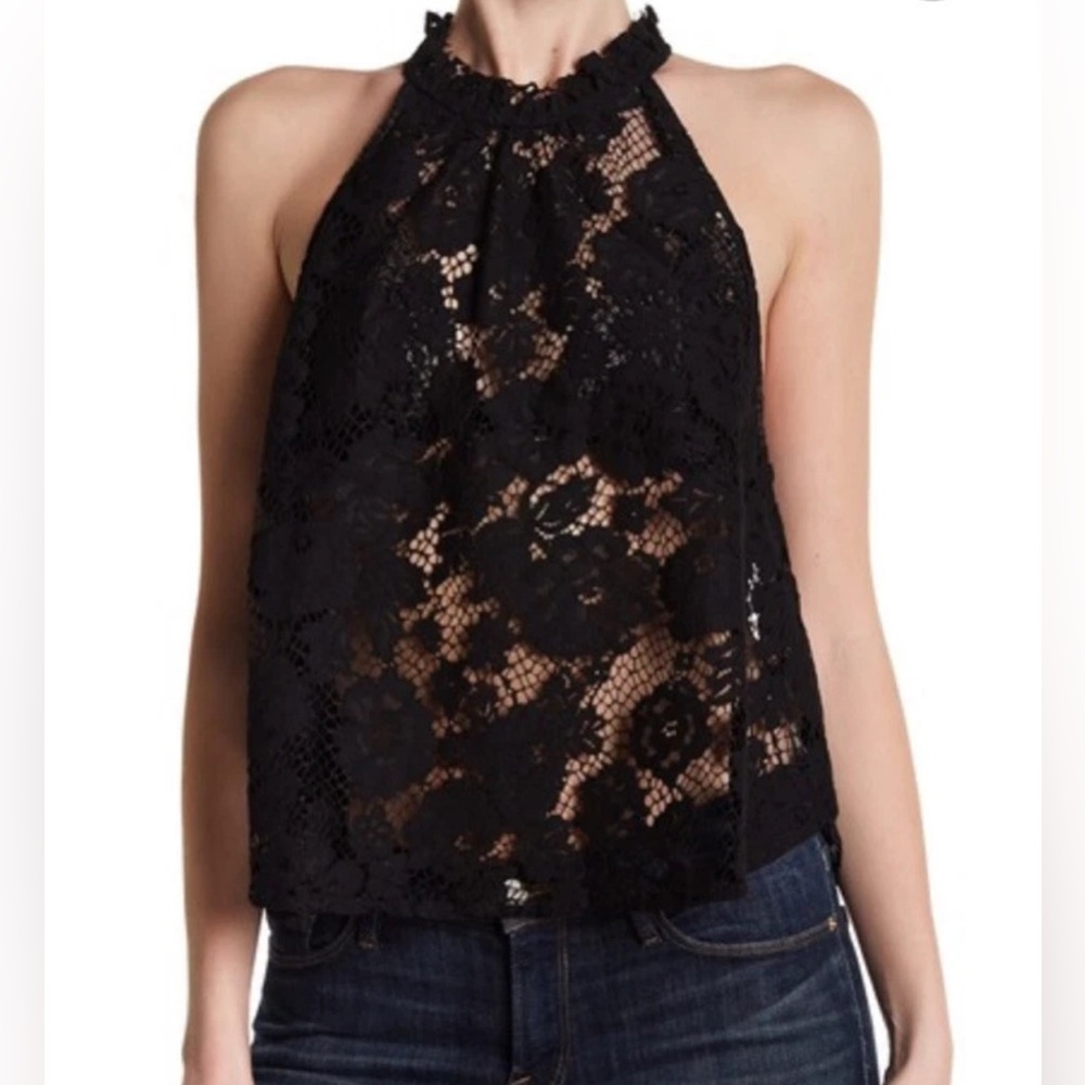 Free People Sweet Meadow Dreams
Black Lace top  Retail $88 medium - Picture 2 of 7